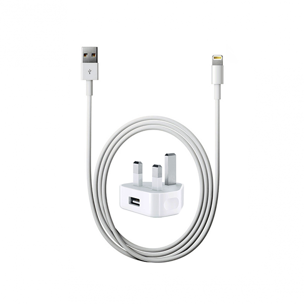 Apple iPhone Mobile Phone USB Charger Lead and Plug