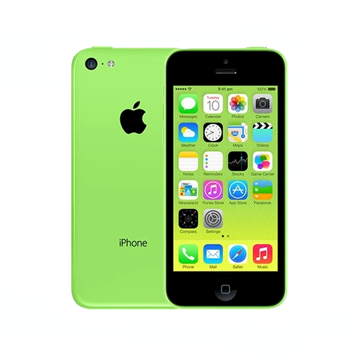 Refurbished Apple iPhone 5C Unlocked Mobile Phone in Green Black Colour